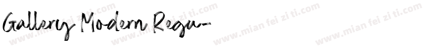 Gallery Modern Regu字体转换